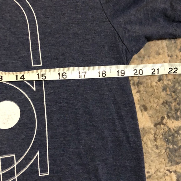 Med tee. Blue - Picture 3 of 4